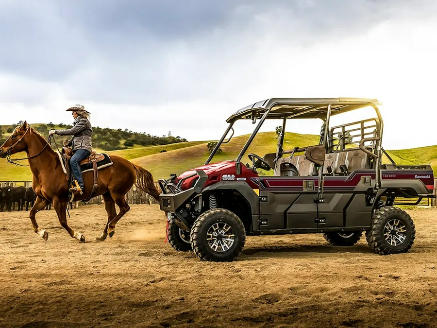 2027 Kawasaki Mule Pro-FXT 1000 Platinum Ranch Edition Metallic Deep Red - 111305