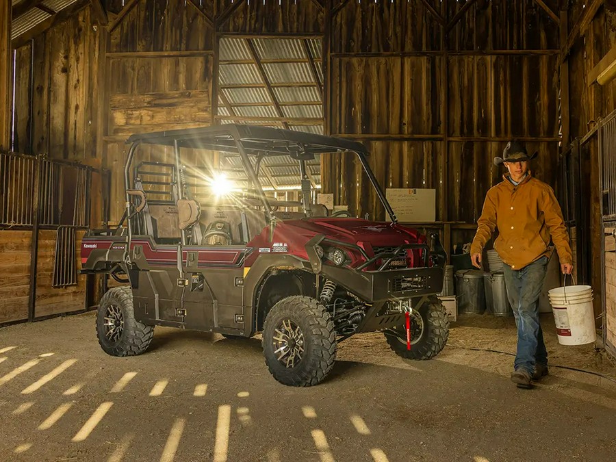 2027 Kawasaki Mule Pro-FXT 1000 Platinum Ranch Edition Metallic Deep Red - 111305