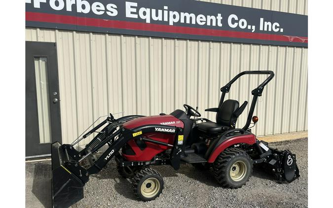 2020 Yanmar USA 221 Tractor with Loader & 48" Tiller Combo