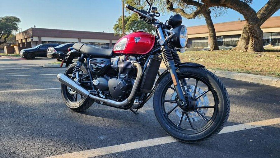 2023 Triumph Speed Twin 900 Chrome Edition Red Hopper