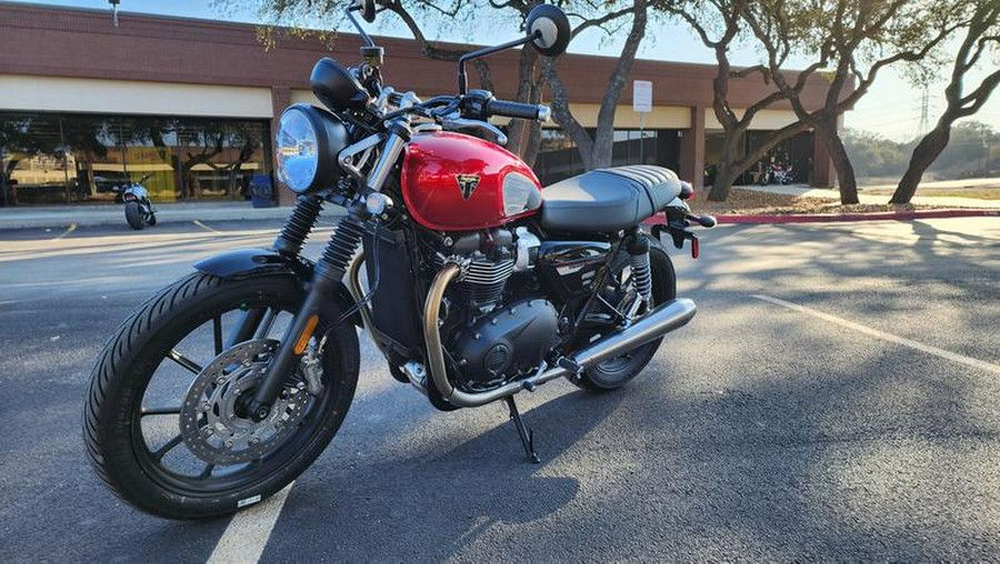 2023 Triumph Speed Twin 900 Chrome Edition Red Hopper