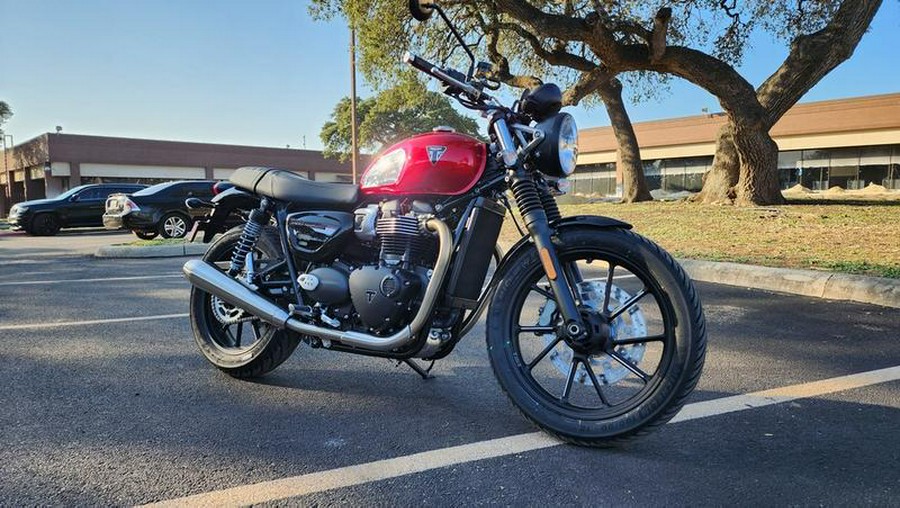 2023 Triumph Speed Twin 900 Chrome Edition Red Hopper