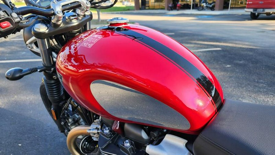 2023 Triumph Speed Twin 900 Chrome Edition Red Hopper