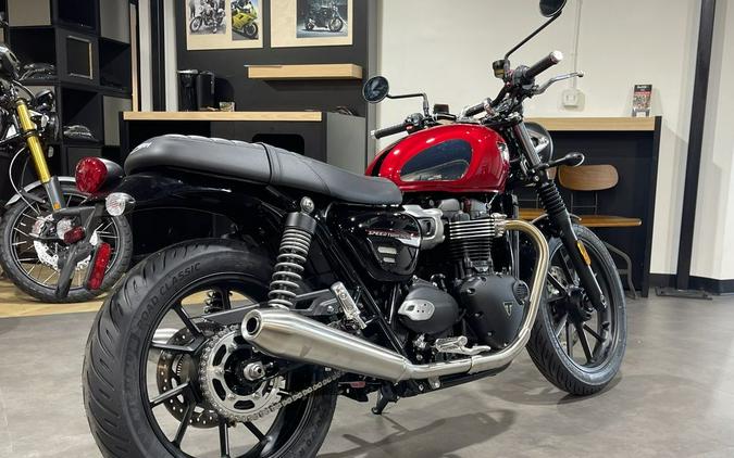 2023 Triumph Speed Twin 900 Chrome Edition Red Hopper