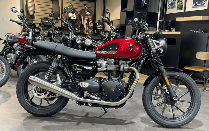 2023 Triumph Speed Twin 900 Chrome Edition Red Hopper