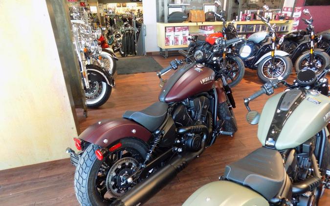 2026 Indian Motorcycle® Scout® Bobber Maroon Metallic Smoke