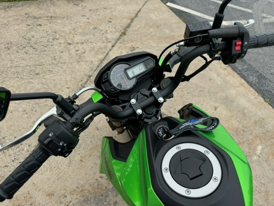 2024 Kawasaki Z125 Pro Candy Lime Green