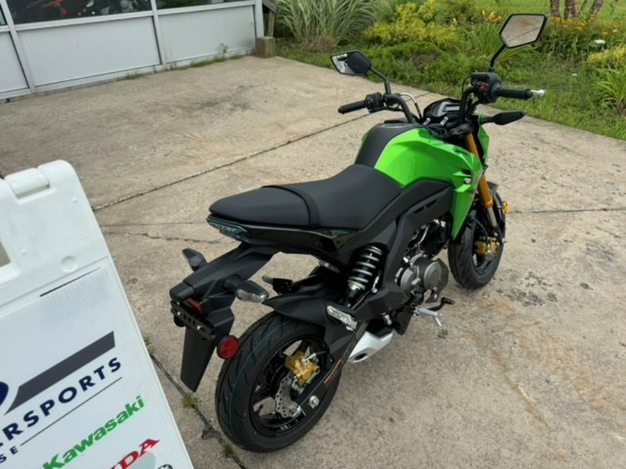 2024 Kawasaki Z125 Pro Candy Lime Green