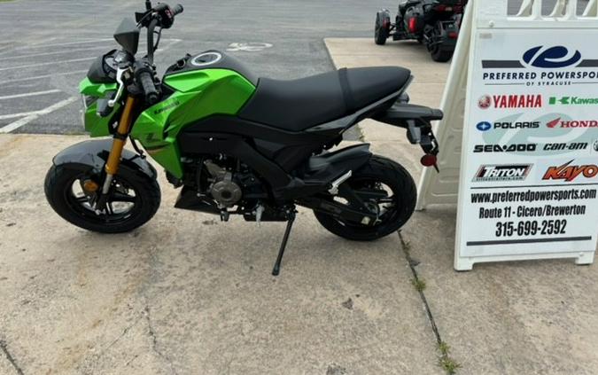 2024 Kawasaki Z125 Pro Candy Lime Green