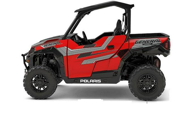 2018 Polaris® General™ 1000 EPS Ride Command™ Edition Matte Sunset Red