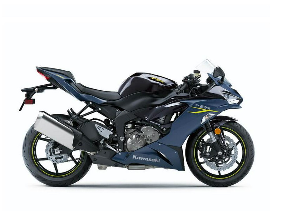 2023 Kawasaki Ninja® ZX™-6R Metallic Matte Twilight Blue/Metallic Diablo Black