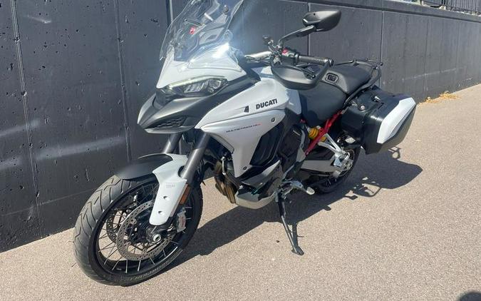 2023 Ducati Multistrada V4S Iceberg White - Spoked Wheels