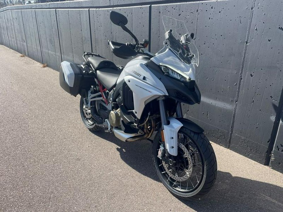 2023 Ducati Multistrada V4S Iceberg White - Spoked Wheels