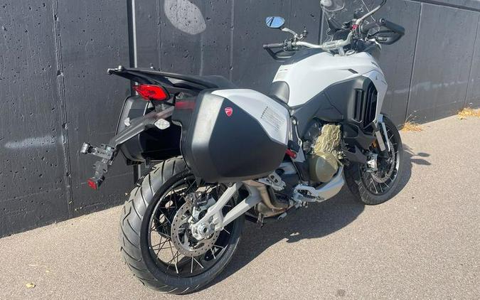 2023 Ducati Multistrada V4S Iceberg White - Spoked Wheels