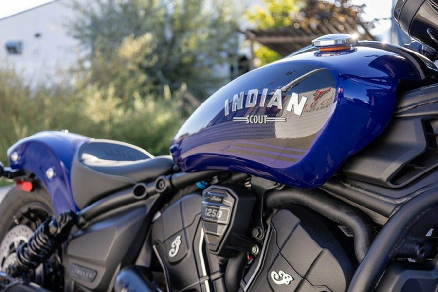 2025 Indian Scout Bobber Limited +Tech Spirit Blue Metallic