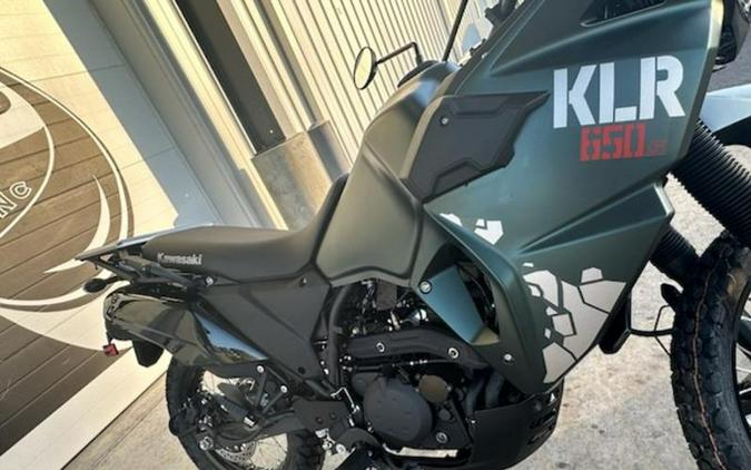 2025 Kawasaki KLR®650 S Metallic Matte Old School Green