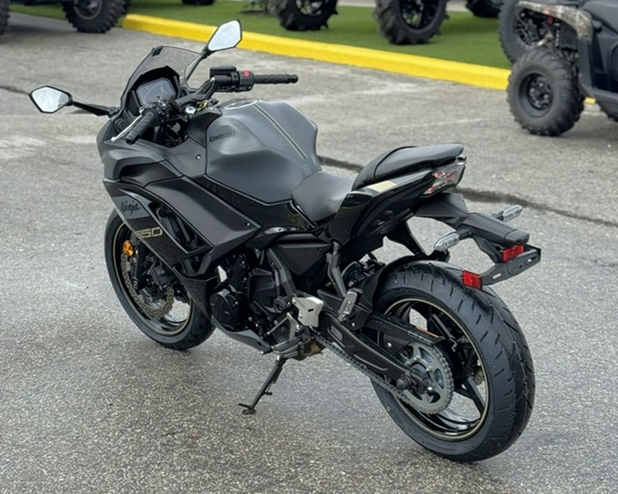 2024 Kawasaki Ninja 650 Metallic Matte Dark GrayMetallic Spark