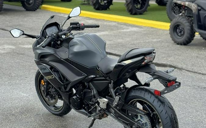 2024 Kawasaki Ninja 650 Metallic Matte Dark GrayMetallic Spark