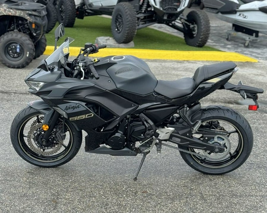 2024 Kawasaki Ninja 650 Metallic Matte Dark GrayMetallic Spark
