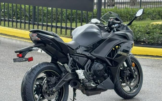2024 Kawasaki Ninja 650 Metallic Matte Dark GrayMetallic Spark