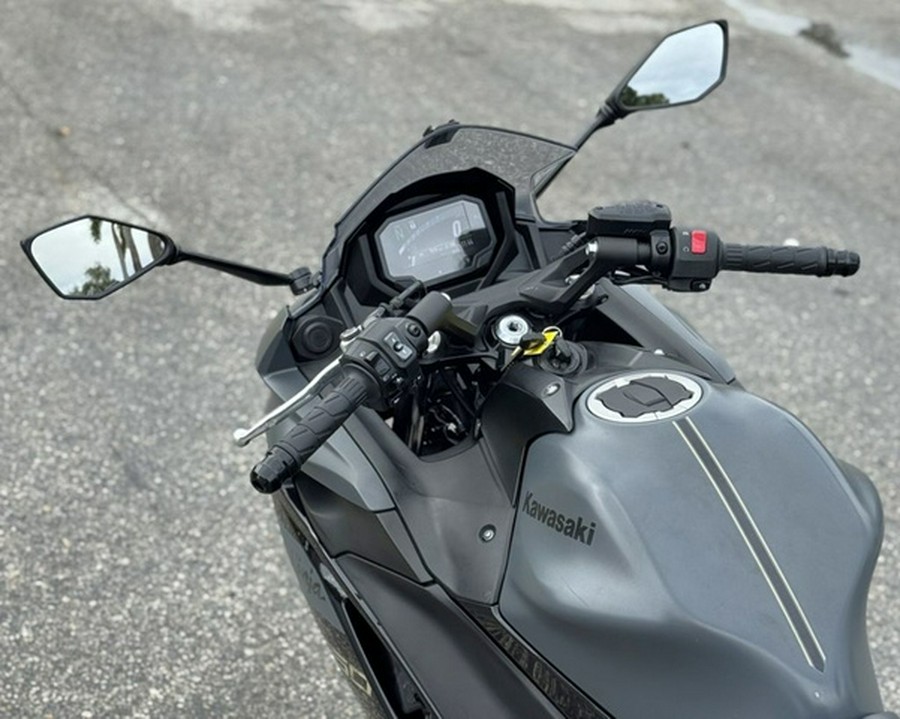 2024 Kawasaki Ninja 650 Metallic Matte Dark GrayMetallic Spark