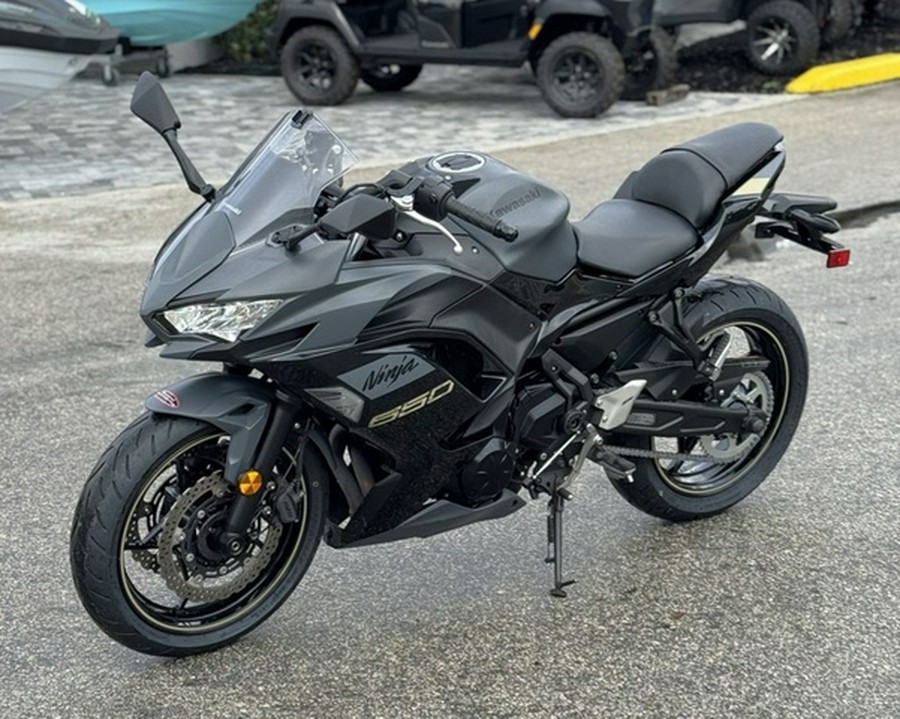 2024 Kawasaki Ninja 650 Metallic Matte Dark GrayMetallic Spark