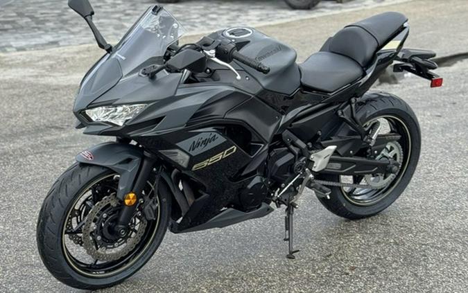 2024 Kawasaki Ninja 650 Metallic Matte Dark GrayMetallic Spark