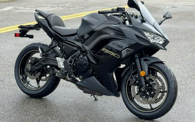 2024 Kawasaki Ninja 650 Metallic Matte Dark GrayMetallic Spark