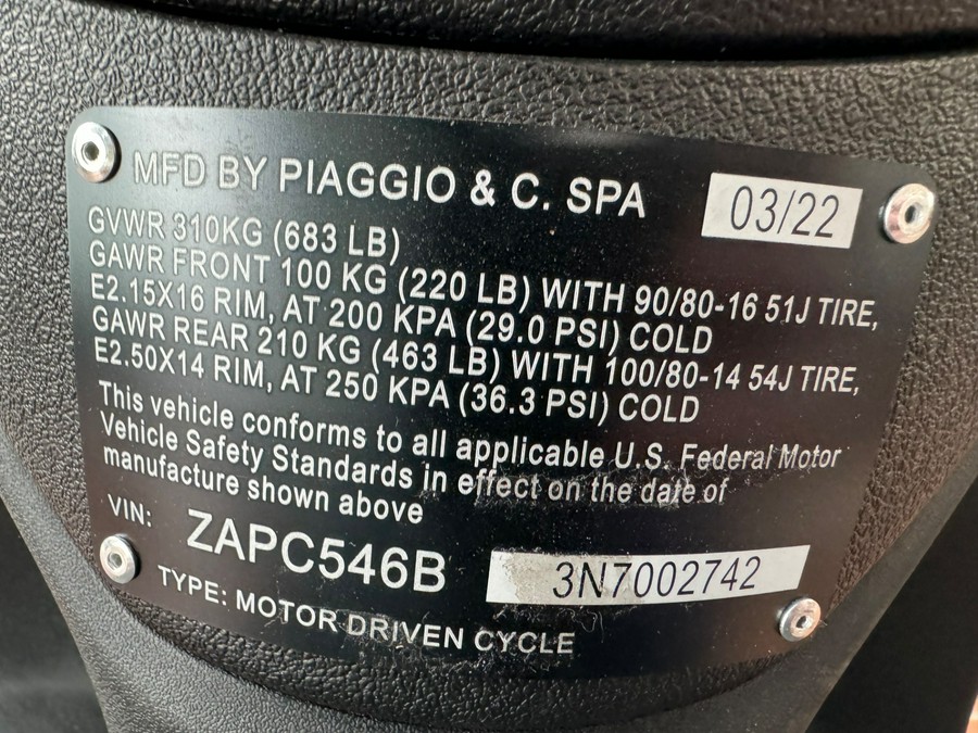 2022 Piaggio Liberty 50S