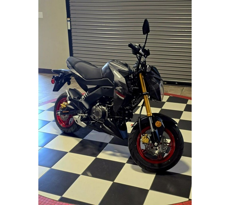 2024 Kawasaki Z125 PRO Cypher Camo Gray Matte/Metallic Matte Carbon Gray