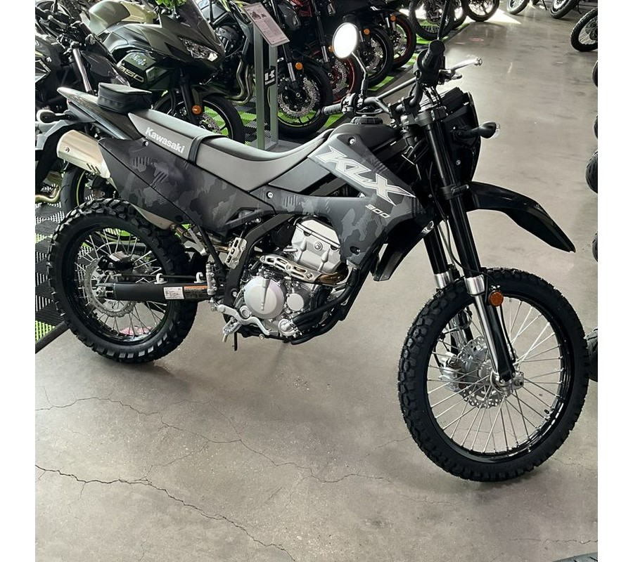 2024 Kawasaki KLX®300 Cypher Camo Gray