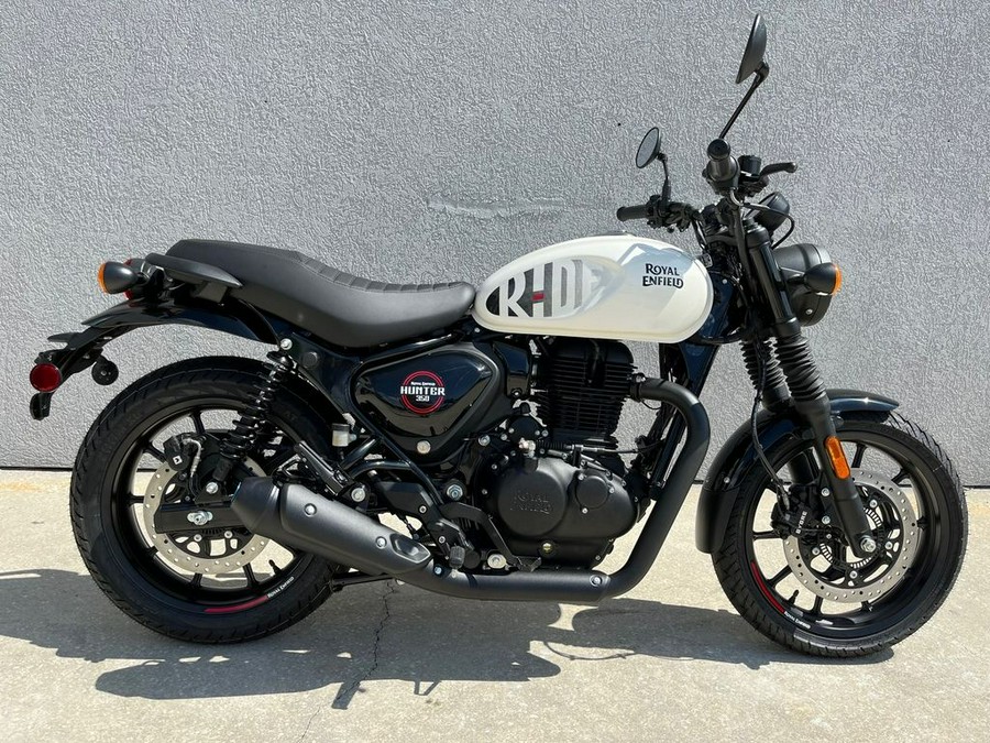 2023 Royal Enfield Hunter 350 Dapper White