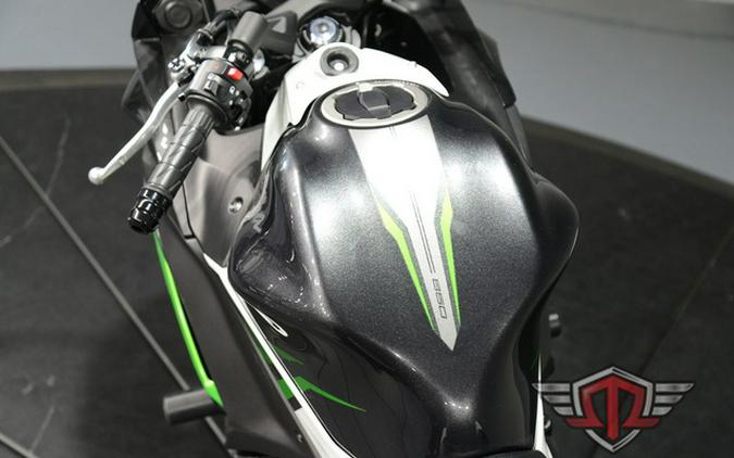 2022 Kawasaki Ninja 650 Pearl Robotic White/Metallic Carbon Gra