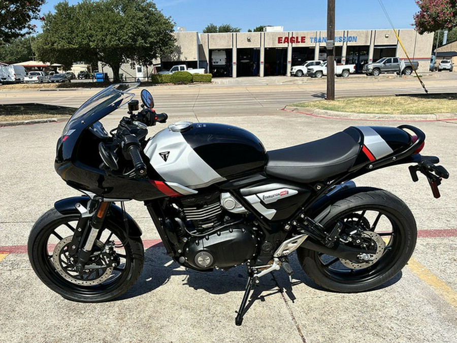 2026 Triumph Thruxton 400 Phantom Black Aluminium Silver
