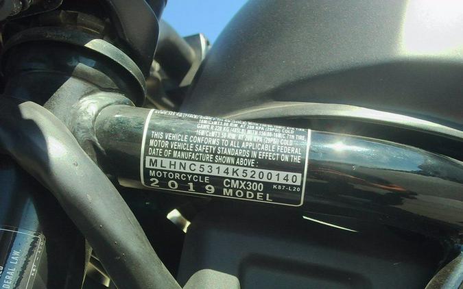 2019 Honda Rebel 300