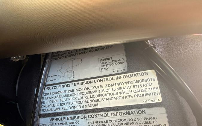 2016 Ducati 1299 Panigale