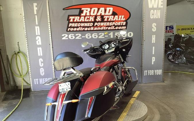 2015 Victory Motorcycles® Cross Country™ Two-Tone Suede Sunset Red over Black