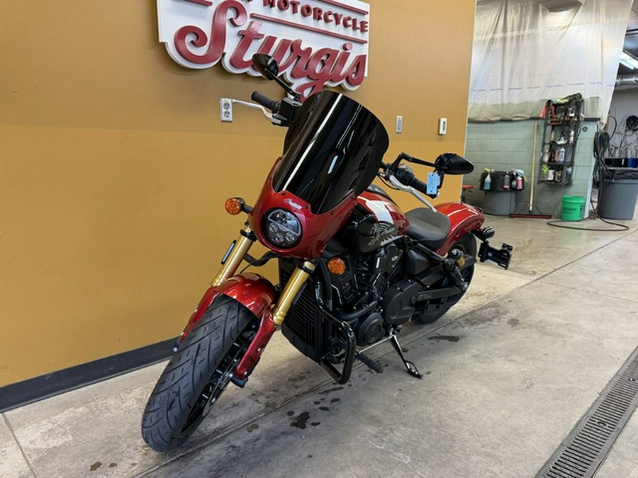 2025 Indian 101 Scout Sunset Red Metallic With Graphics
