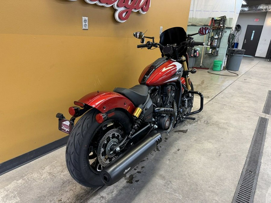 2025 Indian 101 Scout Sunset Red Metallic With Graphics
