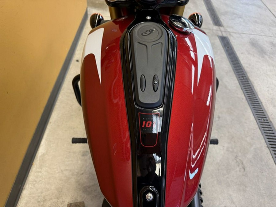 2025 Indian 101 Scout Sunset Red Metallic With Graphics