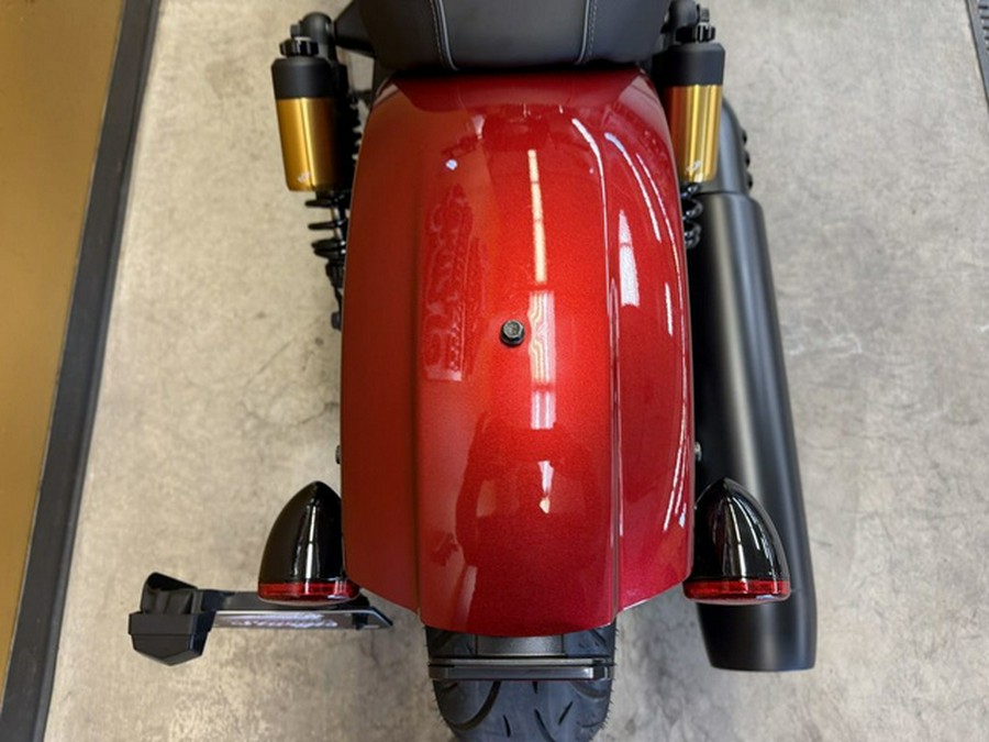 2025 Indian 101 Scout Sunset Red Metallic With Graphics