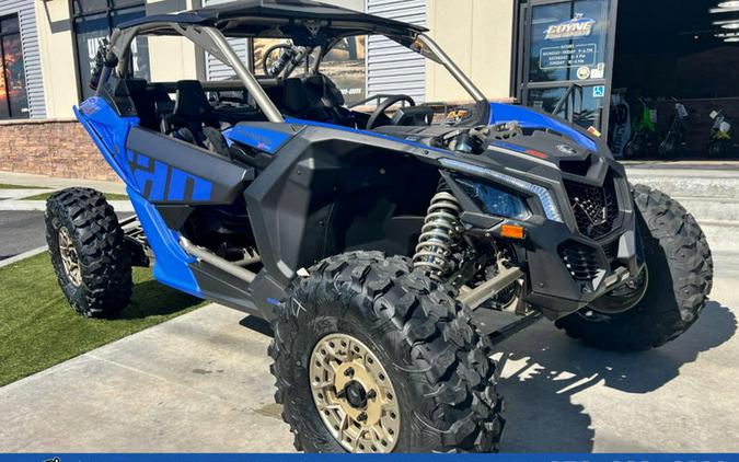 2024 Can-Am® Maverick X3 X rs Turbo RR with Smart-Shox Dazzling Blue & Carbon Black