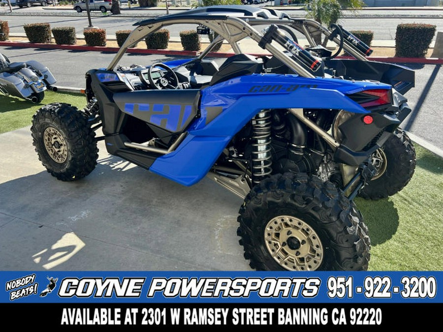 2024 Can-Am® Maverick X3 X rs Turbo RR with Smart-Shox Dazzling Blue & Carbon Black