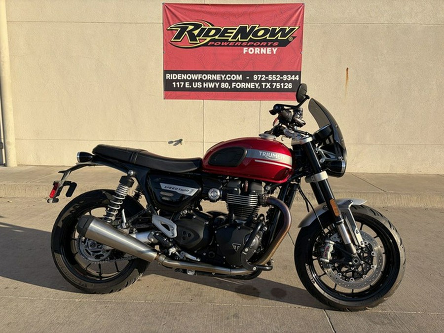 2022 Triumph Speed Twin Red Hopper 1200