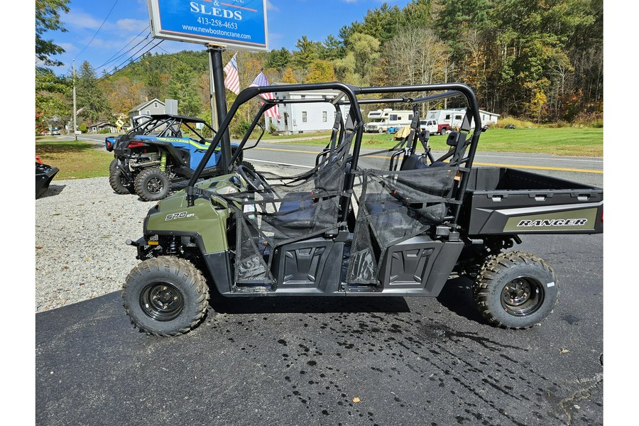 2025 Polaris RANGER CREW 570 FS BASE SAGE GREEN W/ 2 YEAR WARRANTY