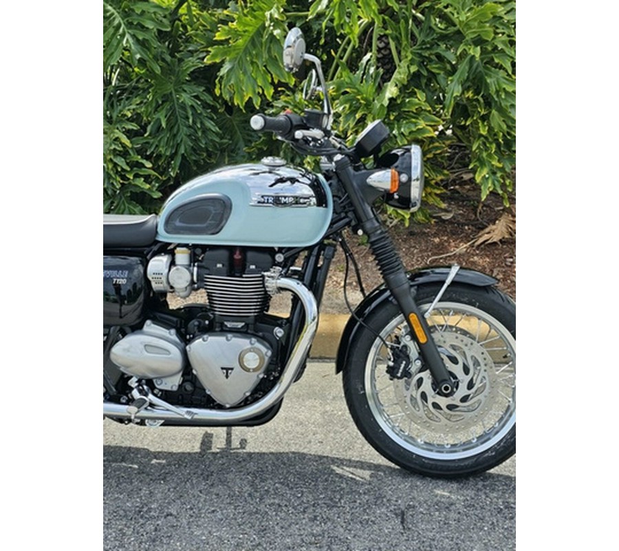 2023 Triumph Bonneville T120 Chrome Edition Meriden Blue