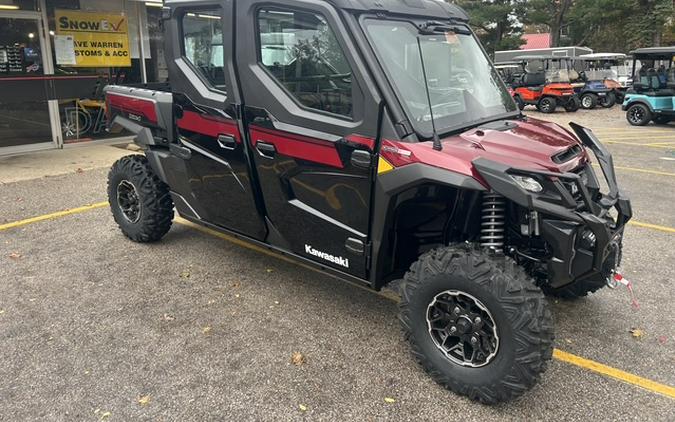 2027 Kawasaki Ridge Crew Platinum Ranch HVAC Metallic Deep Red/Ebony - K10130
