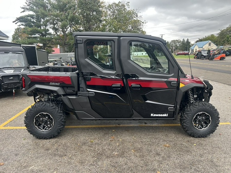 2027 Kawasaki Ridge Crew Platinum Ranch HVAC Metallic Deep Red/Ebony - K10130