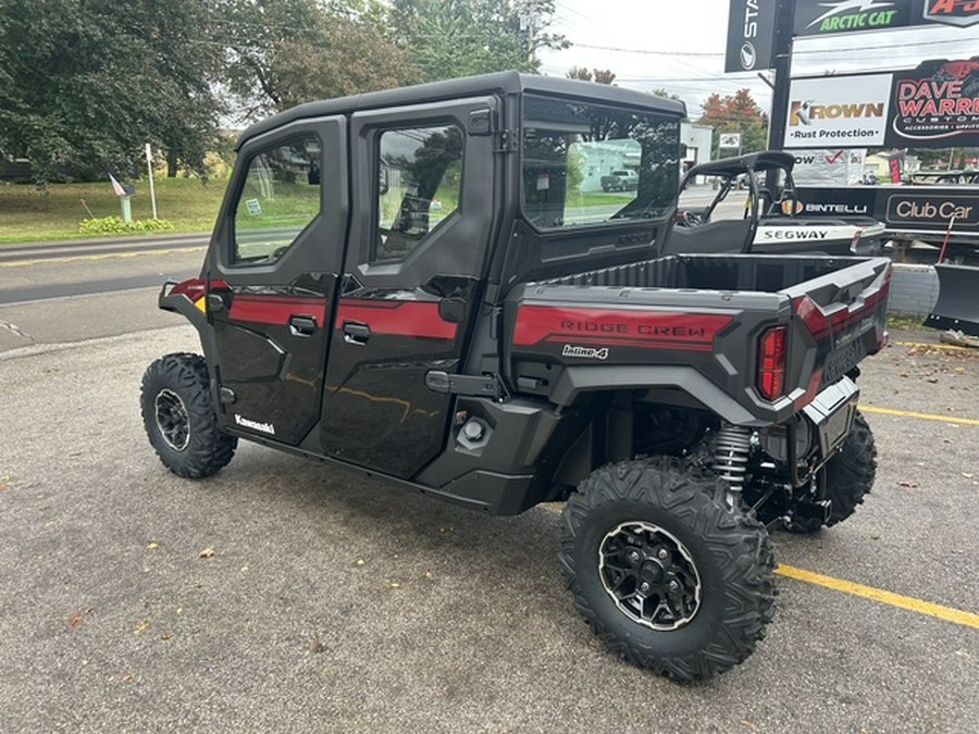 2027 Kawasaki Ridge Crew Platinum Ranch HVAC Metallic Deep Red/Ebony - K10130