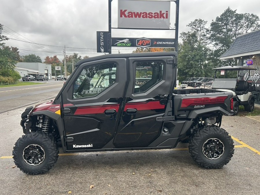 2027 Kawasaki Ridge Crew Platinum Ranch HVAC Metallic Deep Red/Ebony - K10130